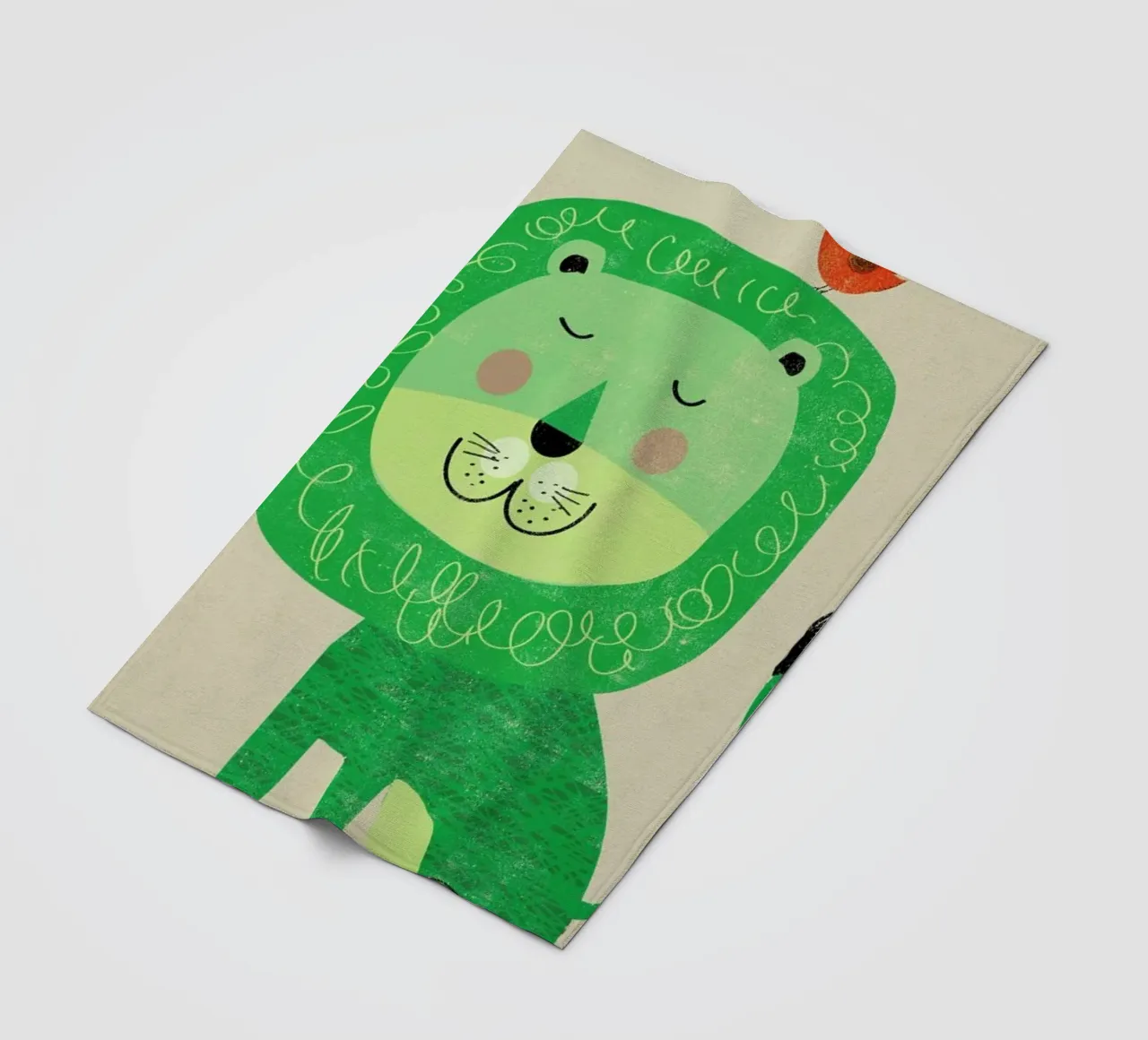 Lion fleecedeken van Rocket68