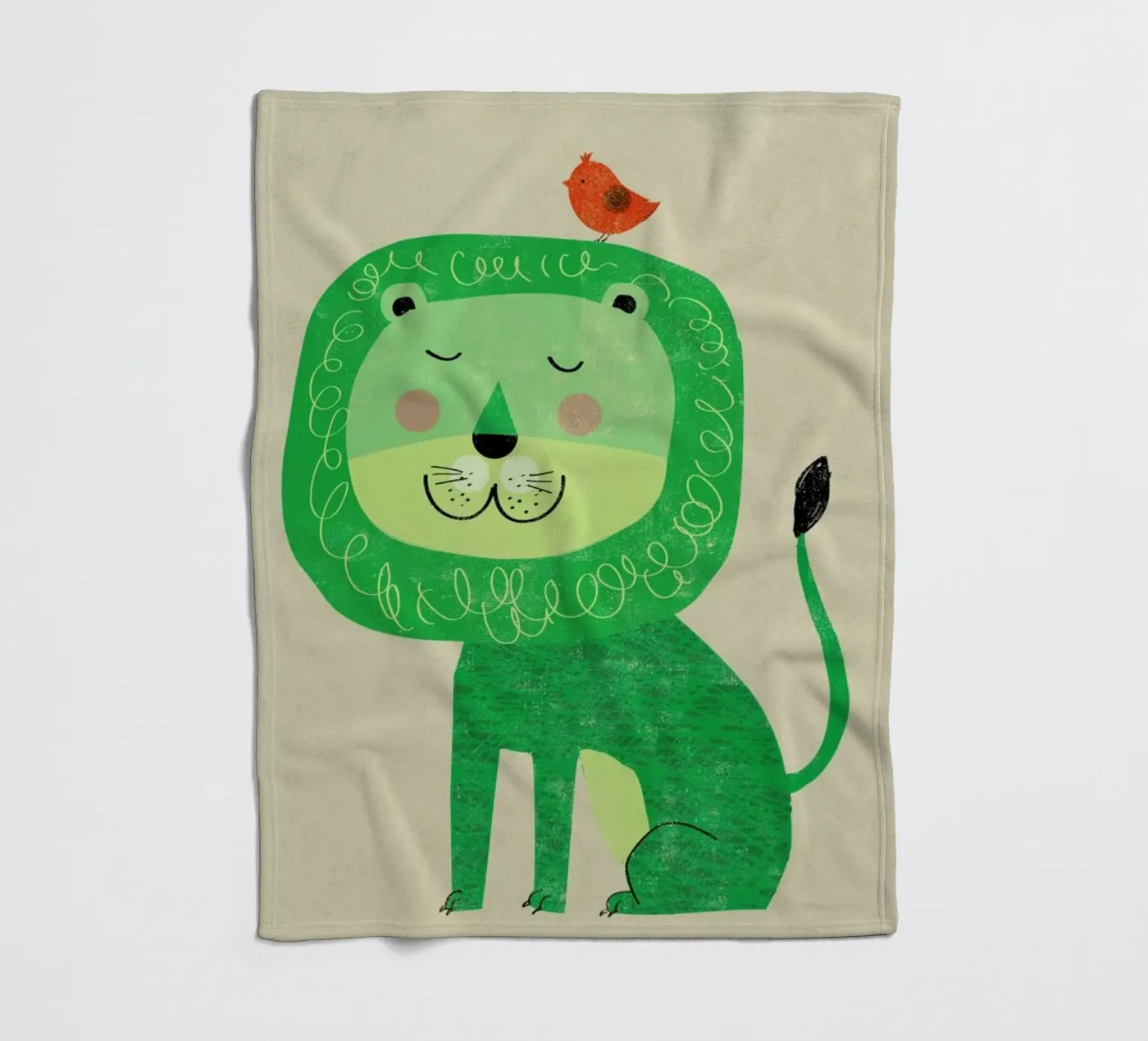 Lion fleecedeken van Rocket68