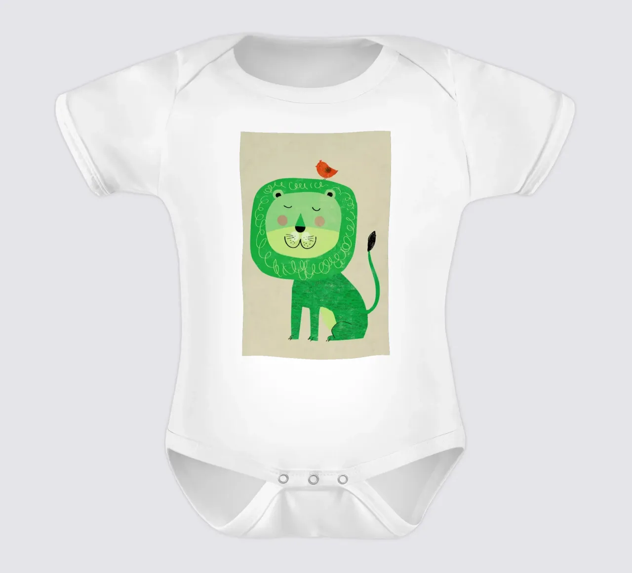 Lion Kurzarm Babybody von Rocket68
