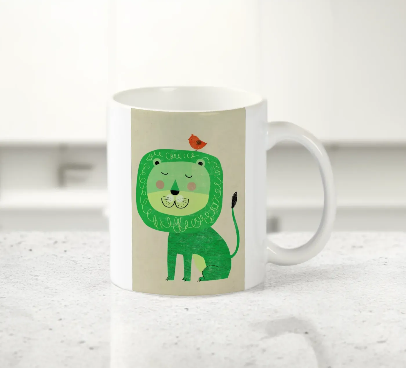 Lion ceramic mug by Rocket68