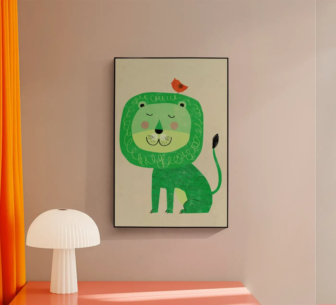 Lion Acryl-Glas von Rocket68