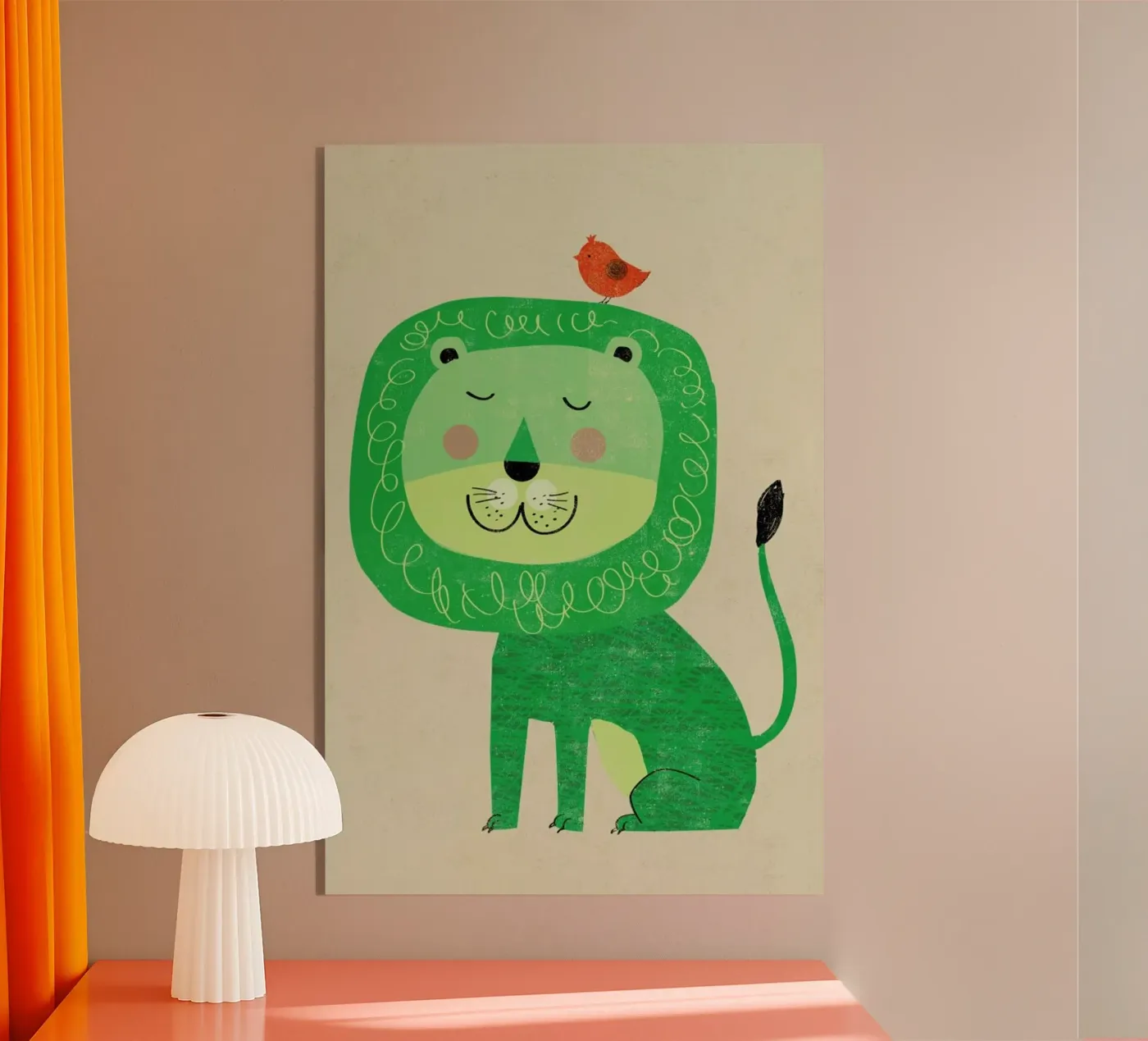 Lion Acryl-Glas von Rocket68