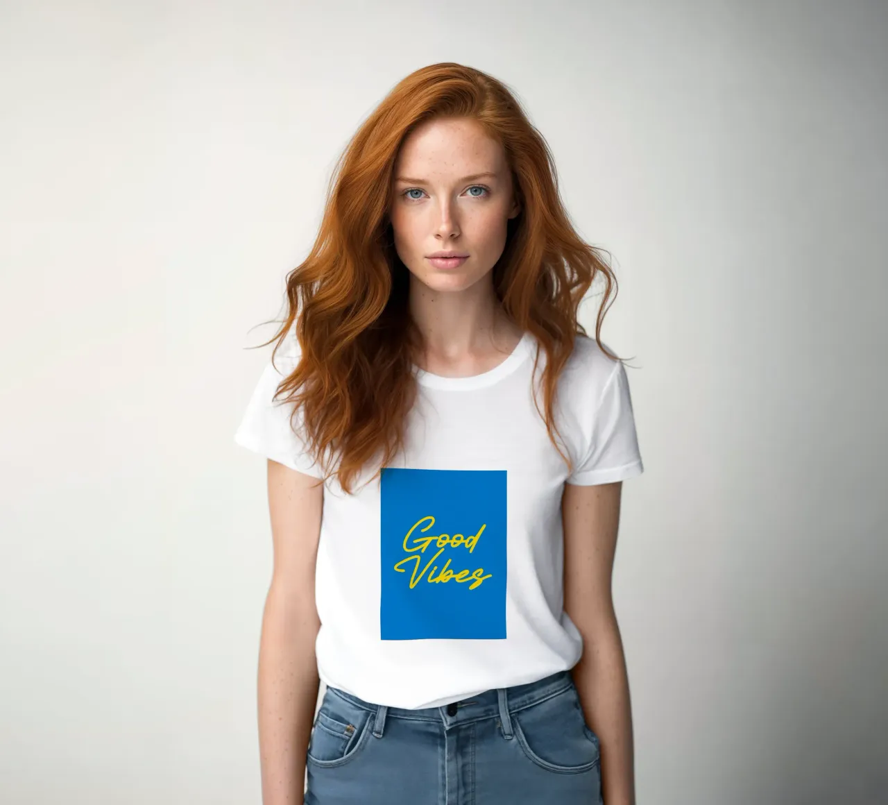Good Vibes Semplice Minimalista Moderno t-shirt da donna da AESTHETIC WRITING