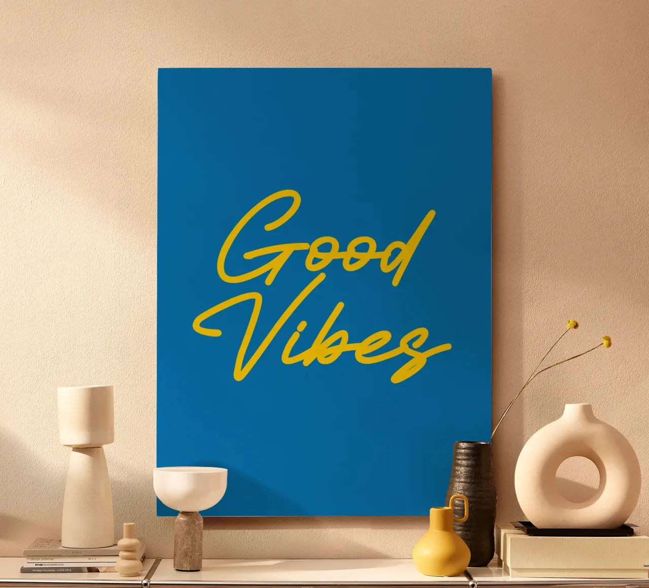 Good Vibes Semplice Minimalista Moderno alluminio dibond da AESTHETIC WRITING