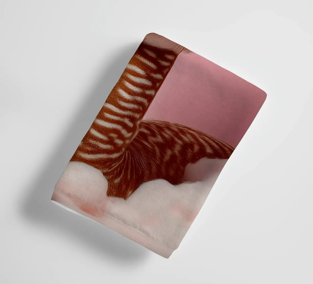 Fluffy Llama in Soft Pink Clouds – Whimsical Wall Art Print towel by FlexiDesignsByK