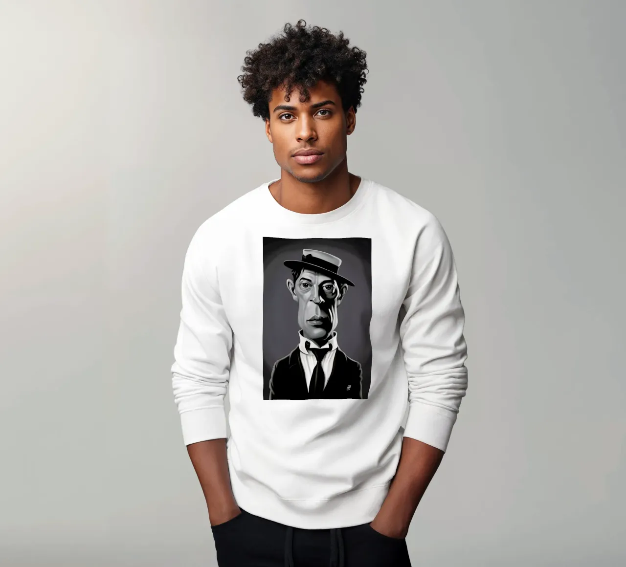Buster Keaton felpa da Rob Art | Illustration