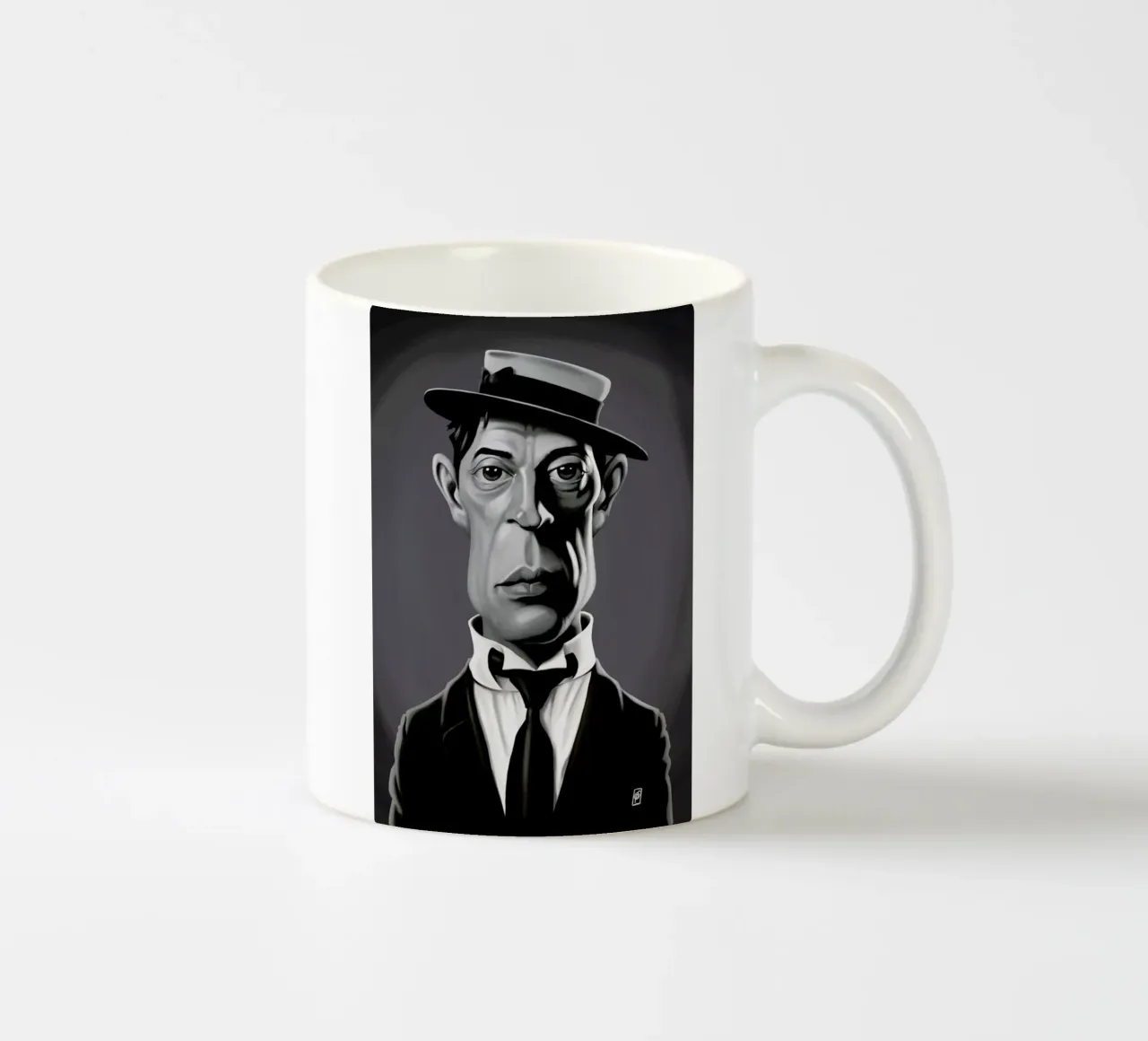 Buster Keaton tazza in ceramica da Rob Art | Illustration