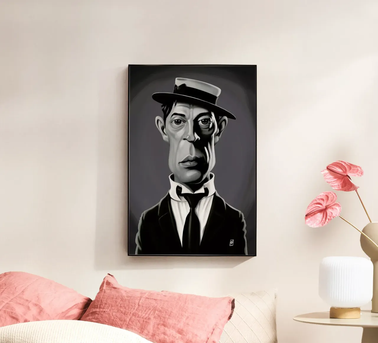 Buster Keaton plexiglass da Rob Art | Illustration