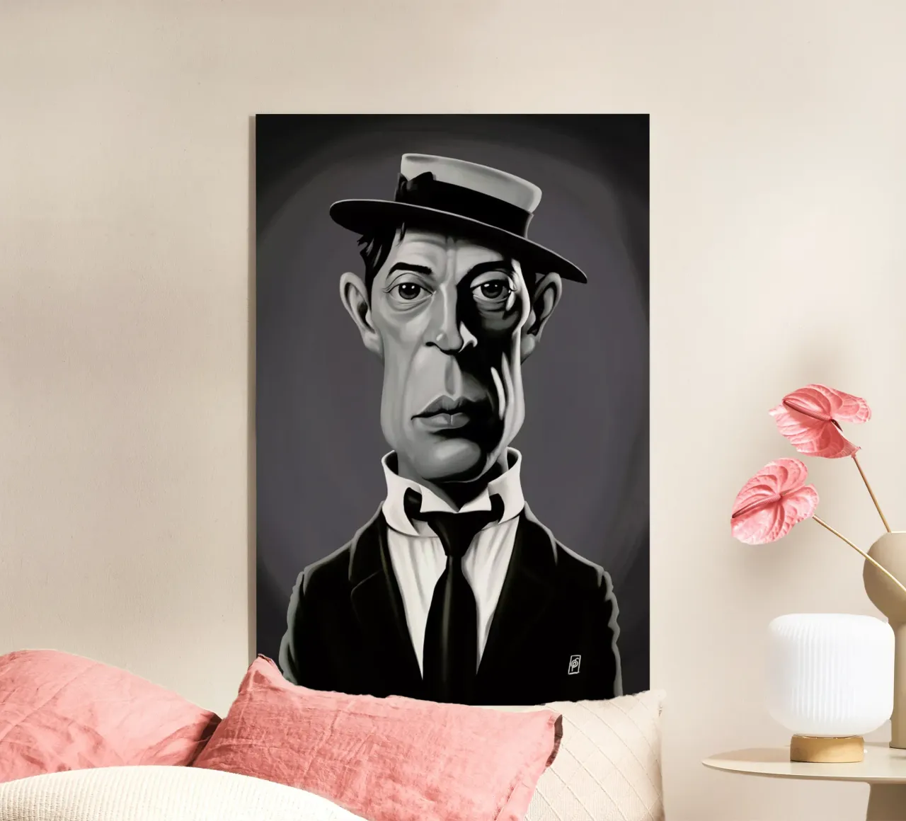 Buster Keaton plexiglass da Rob Art | Illustration