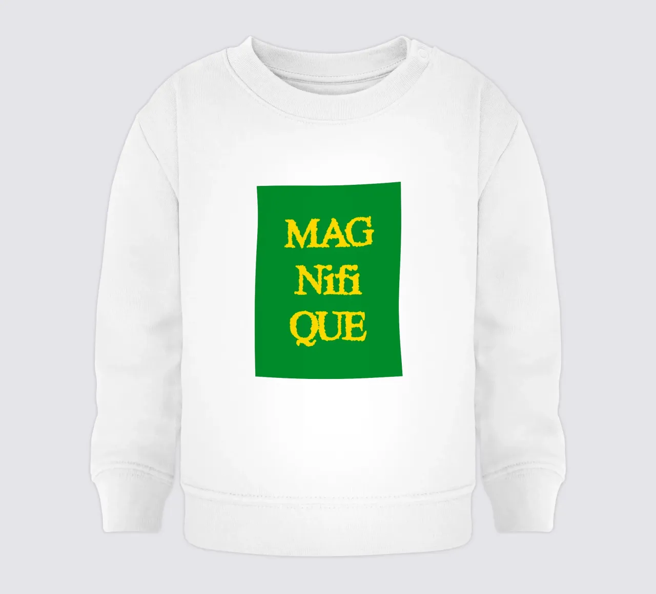 Mag Nifi Que Tipografia semplice e minimalista felpa neonato da AESTHETIC WRITING