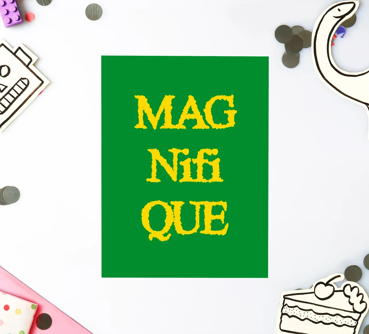 Mag Nifi Que Simple Minimalist Typography sticker by AESTHETIC WRITING