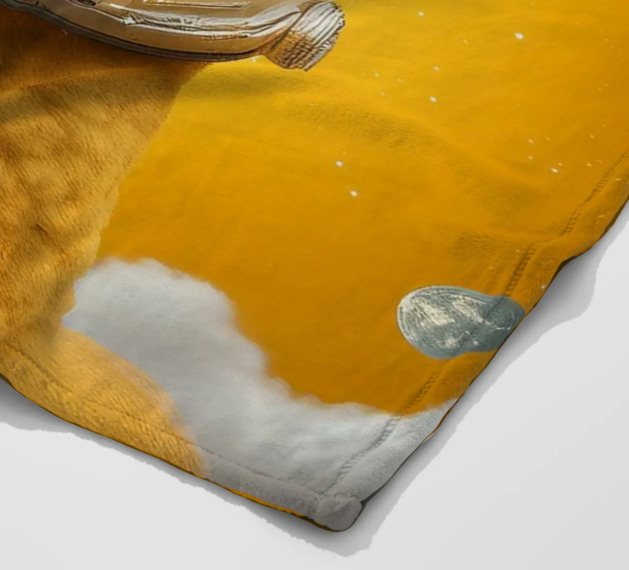 Astronaut Llama Adventure in Space – Fun Wall Art Print fleece blanket by FlexiDesignsByK