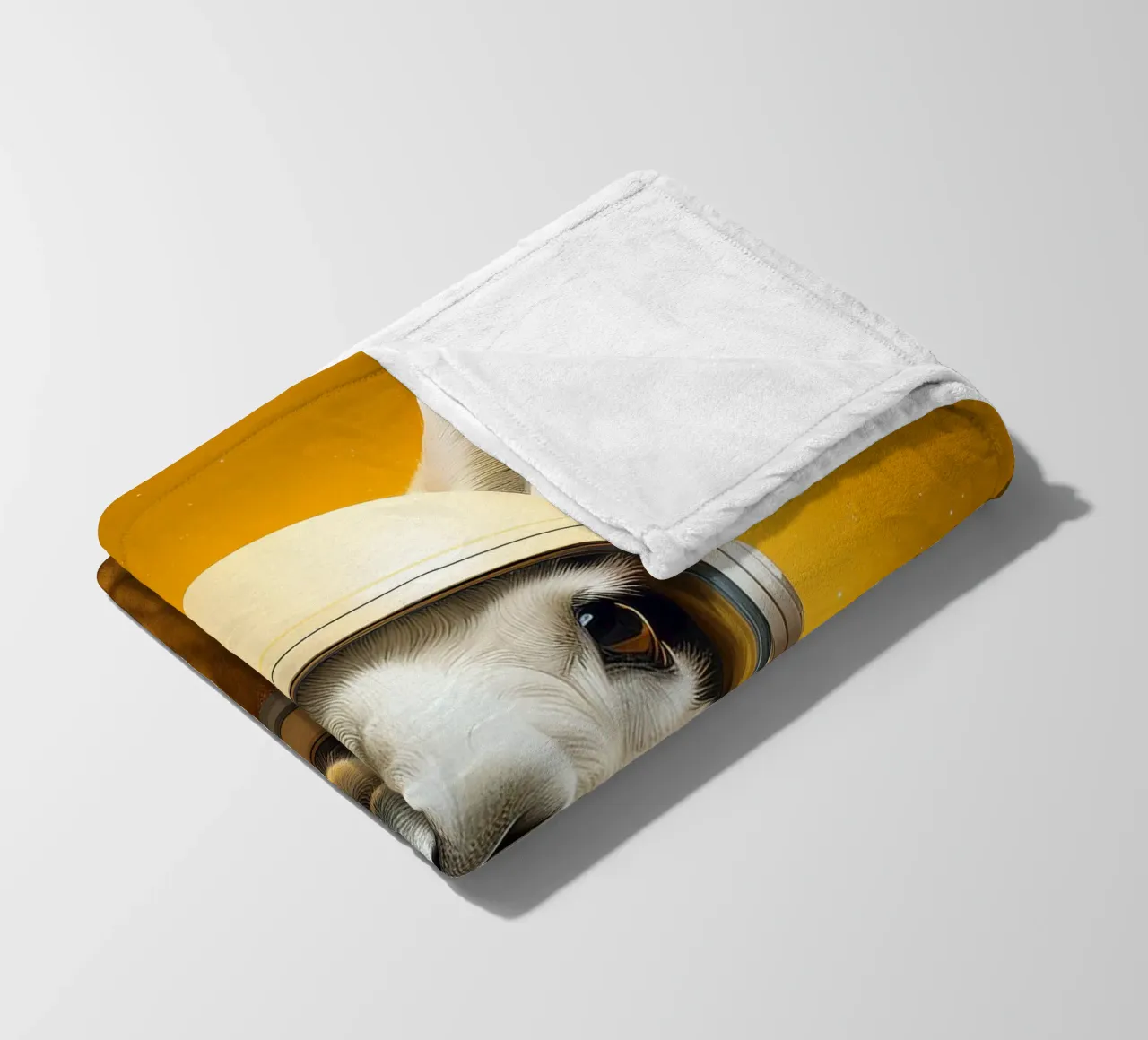Astronaut Llama Adventure in Space – Fun Wall Art Print fleece blanket by FlexiDesignsByK