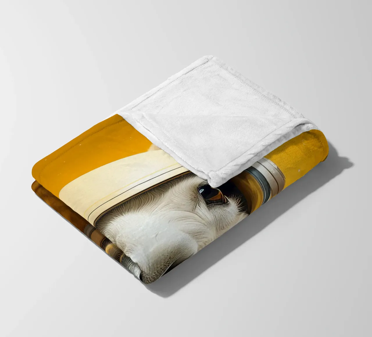 Astronaut Llama Adventure in Space – Fun Wall Art Print fleece blanket by FlexiDesignsByK