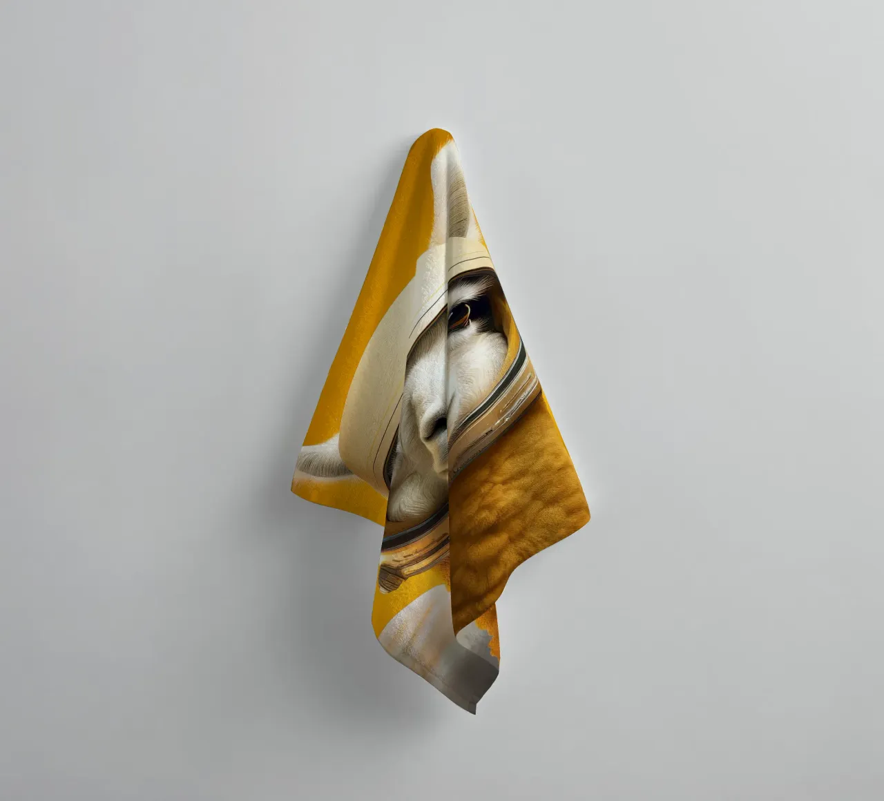 Astronaut Llama Adventure in Space – Fun Wall Art Print towel by FlexiDesignsByK