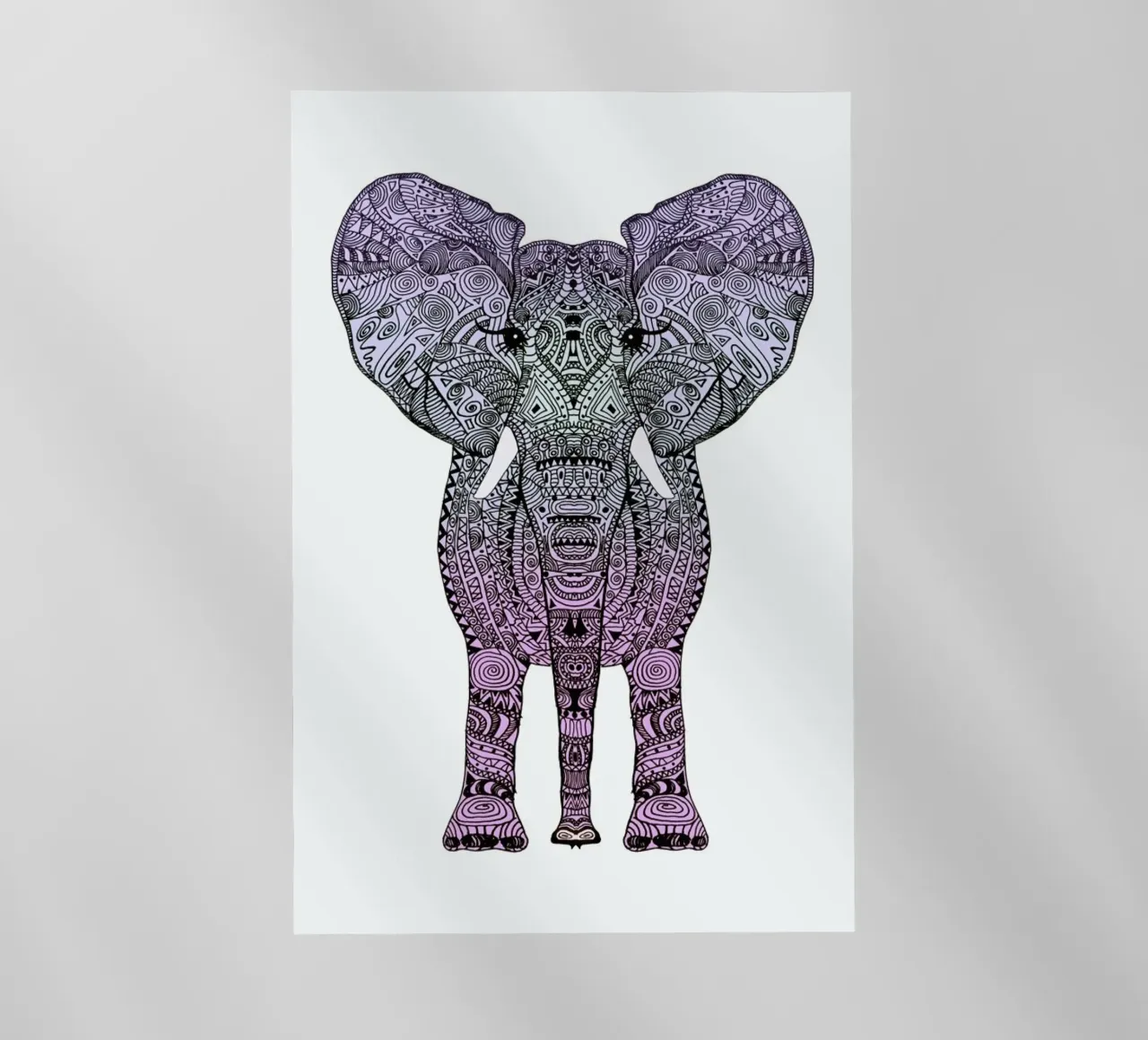 Purple Elephant backlit film by Monika Strigel