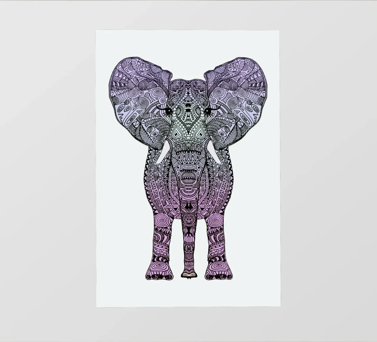 Purple Elephant telo in pvc da Monika Strigel