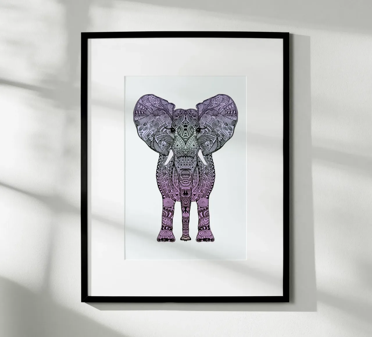 Purple Elephant poster da Monika Strigel