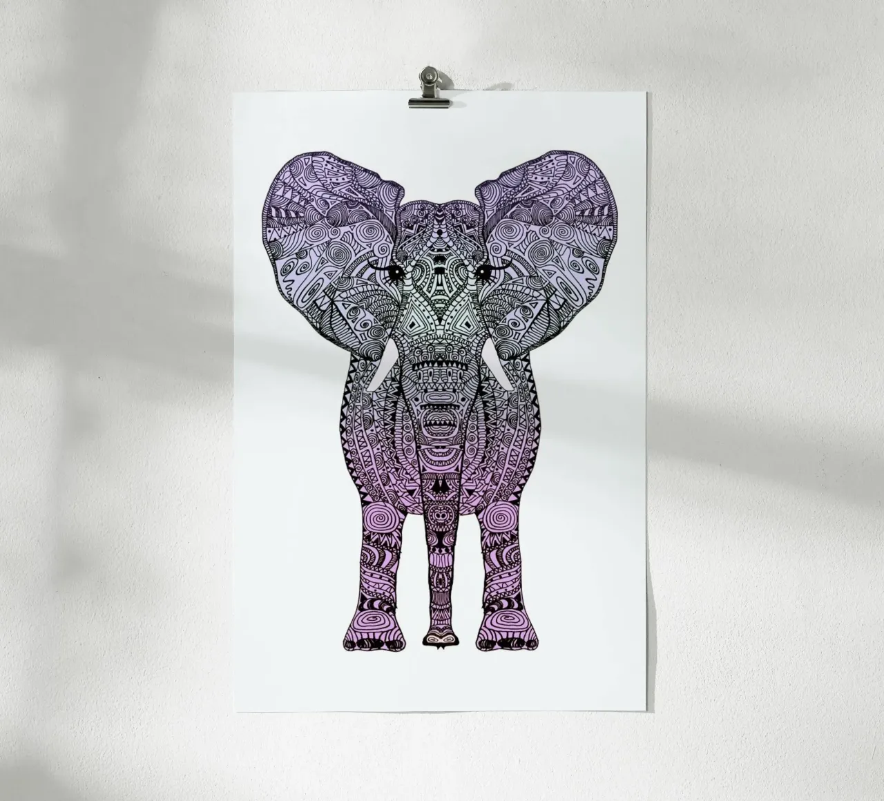 Purple Elephant poster da Monika Strigel