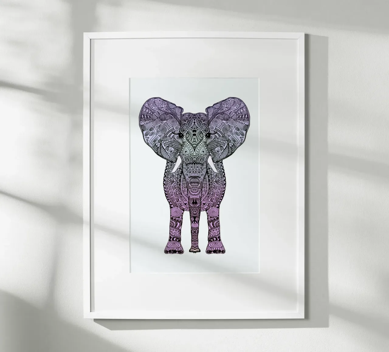 Purple Elephant poster da Monika Strigel