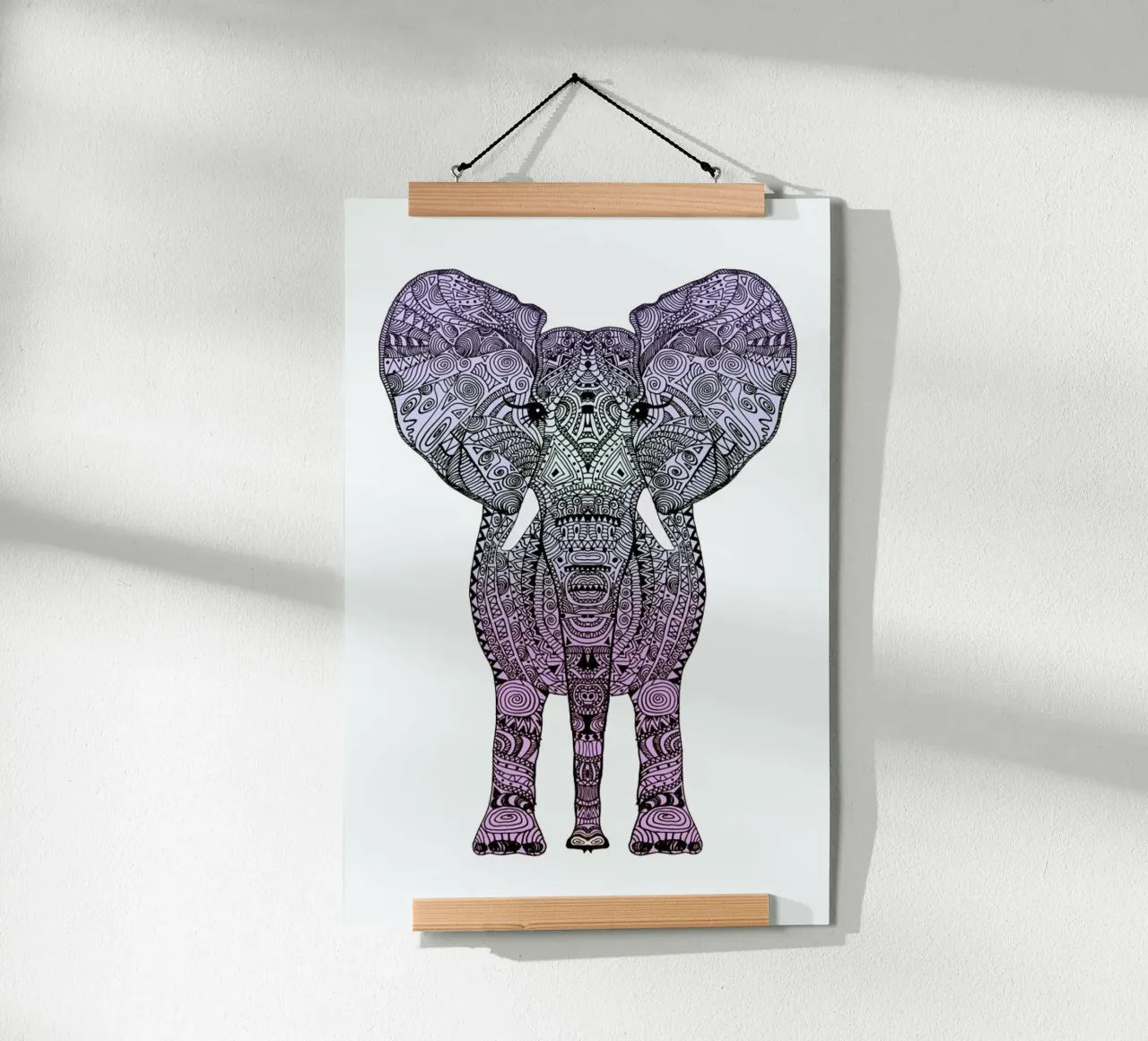 Purple Elephant poster da Monika Strigel