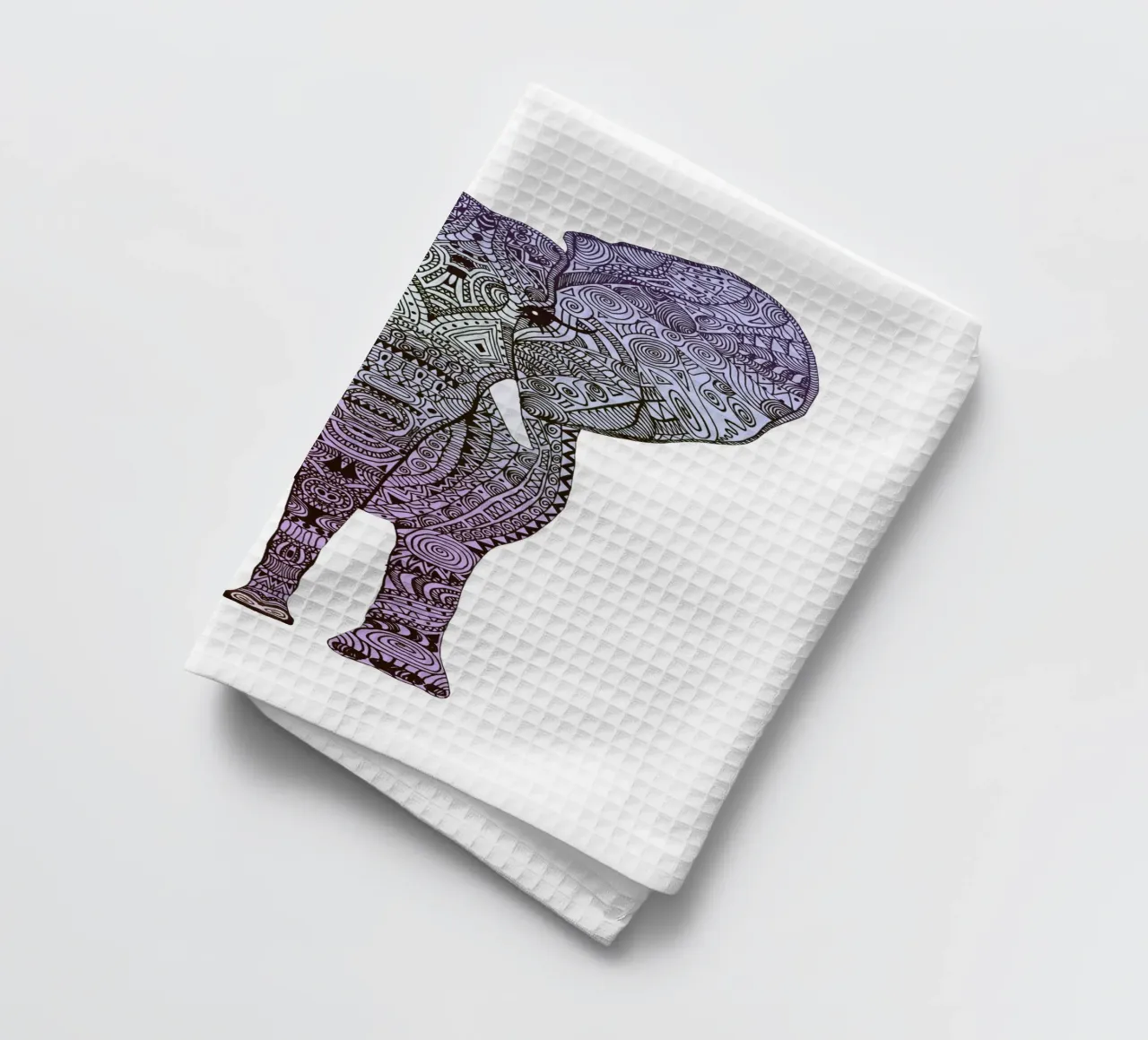 Purple Elephant canovaccio da cucina da Monika Strigel