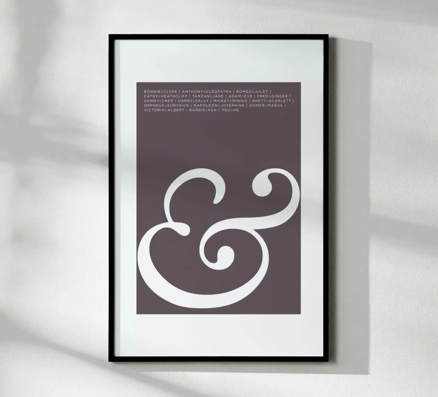 Ampersand Poster von Visual Philosophy