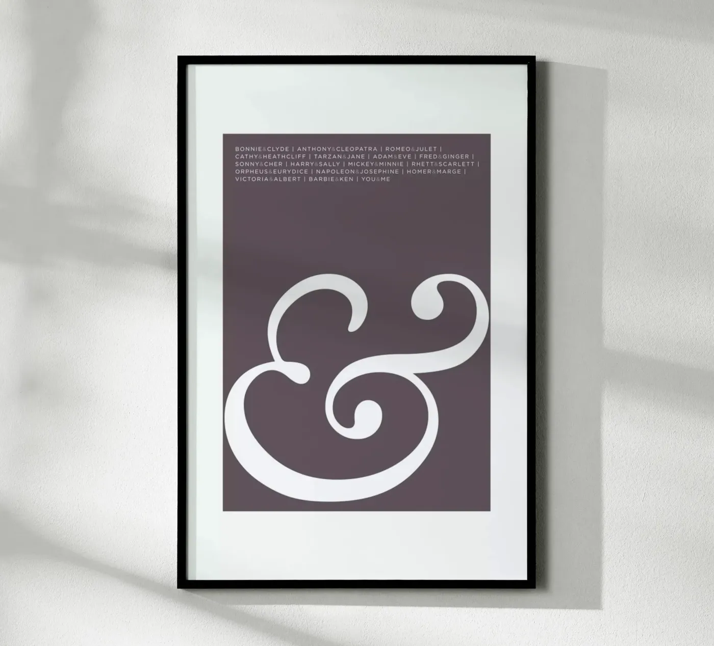 Ampersand poster by Visual Philosophy