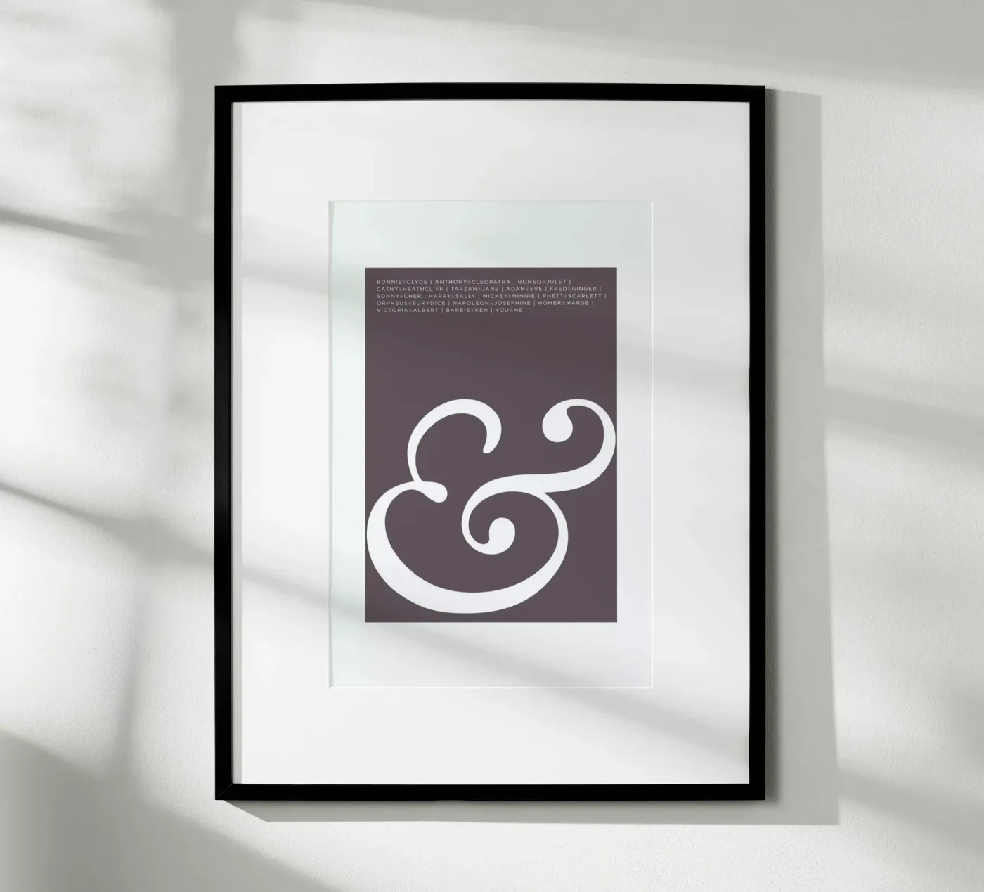 Ampersand Poster von Visual Philosophy