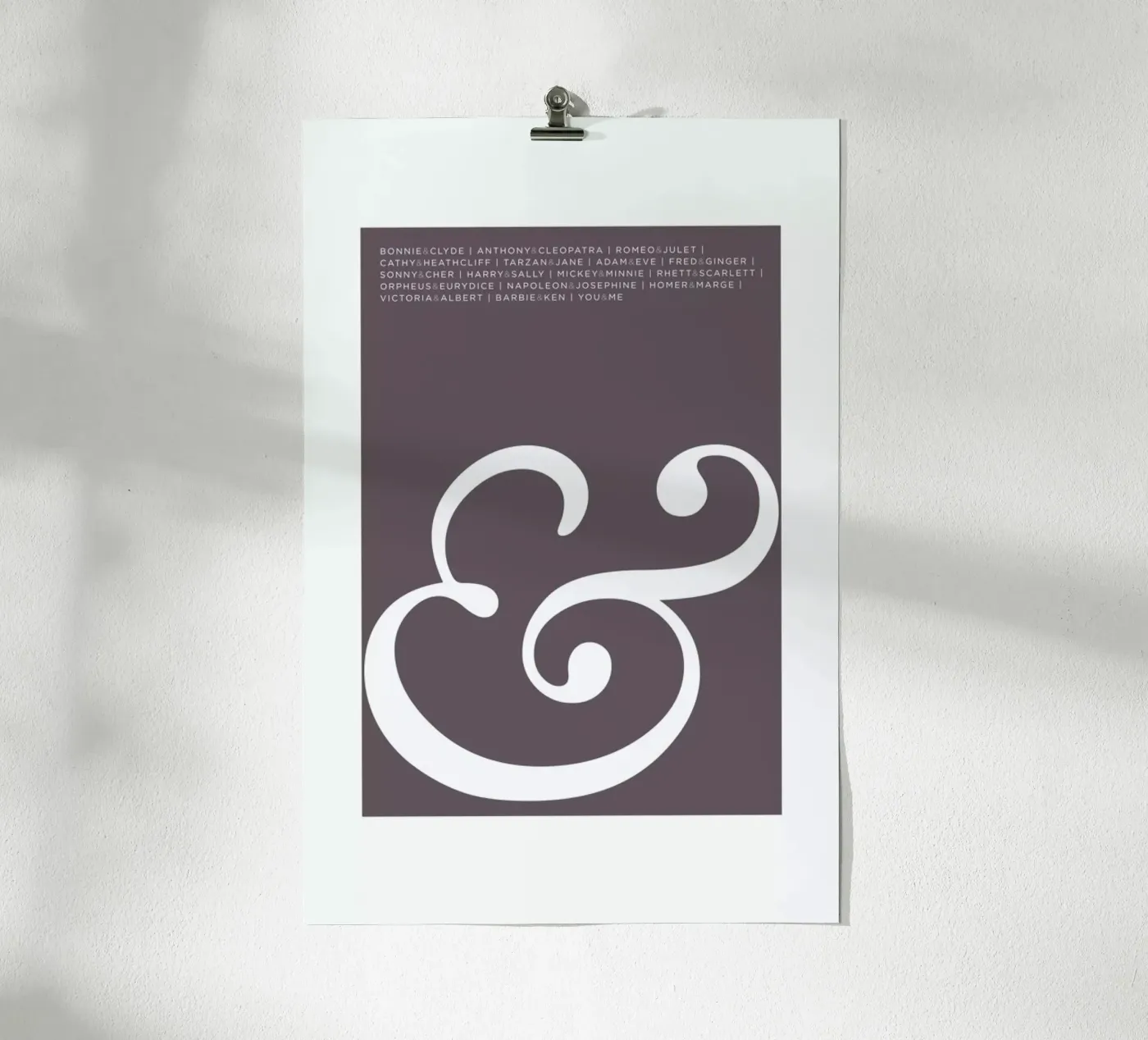 Ampersand poster by Visual Philosophy