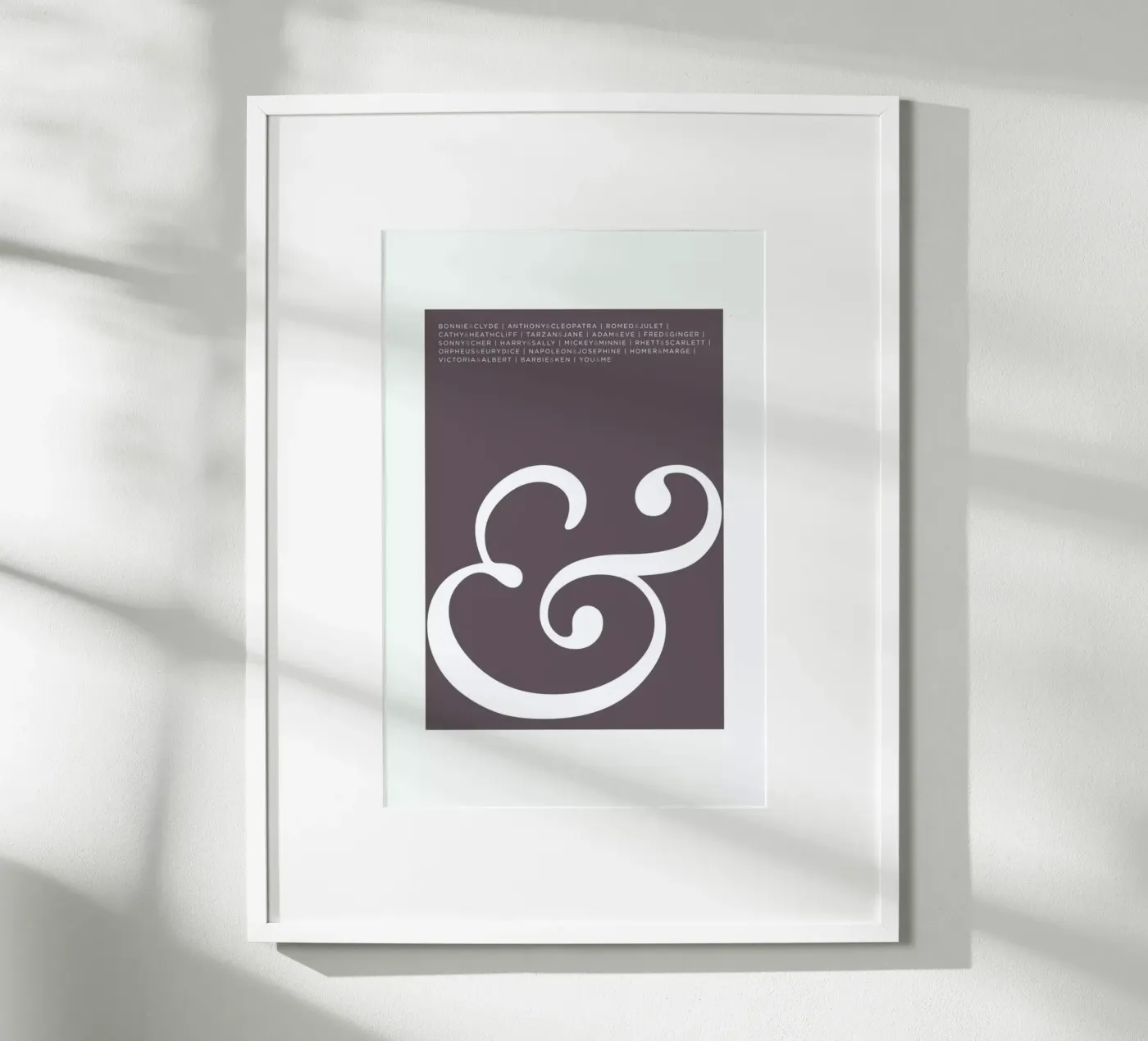 Ampersand Poster von Visual Philosophy