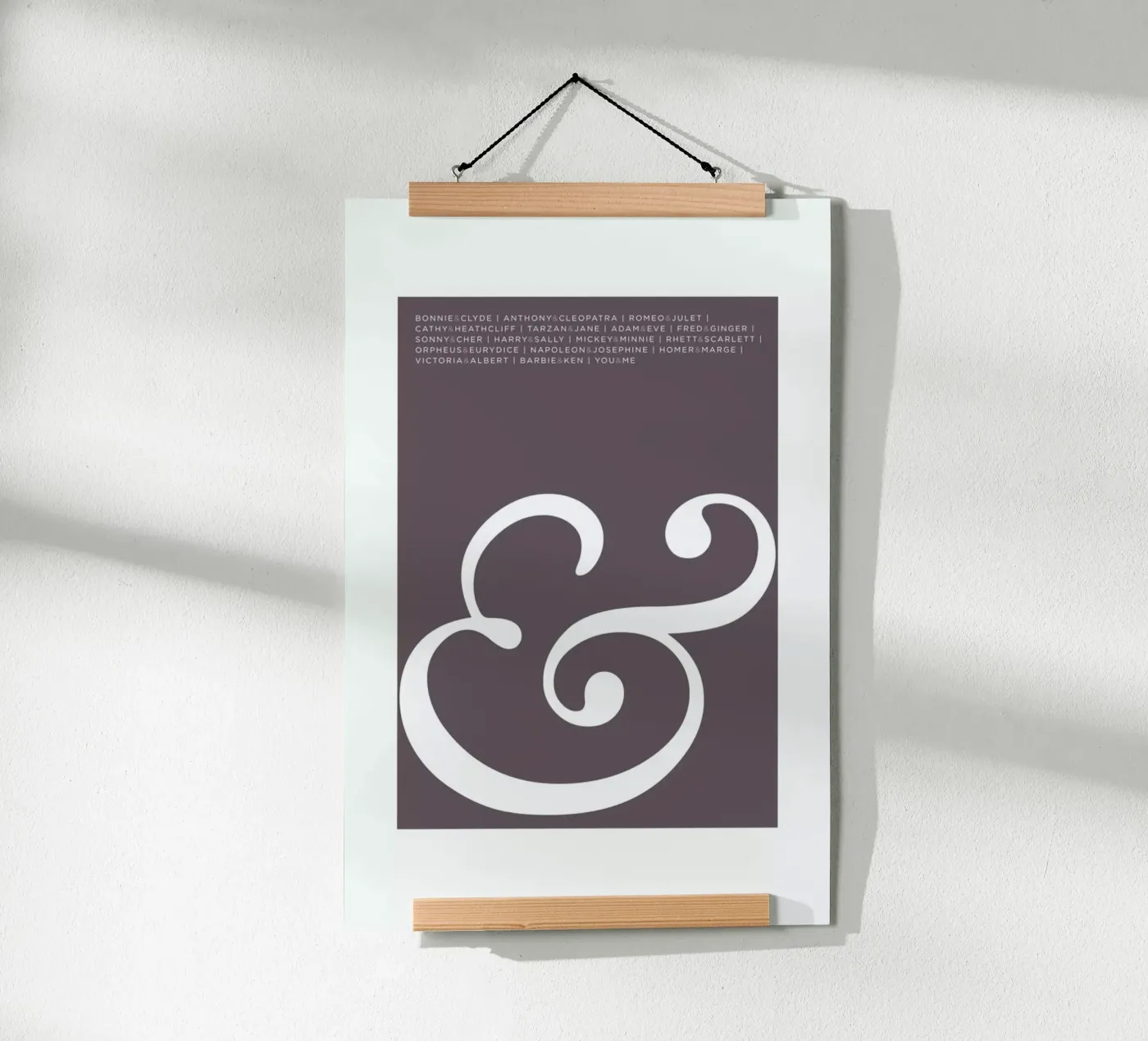 Ampersand Poster von Visual Philosophy