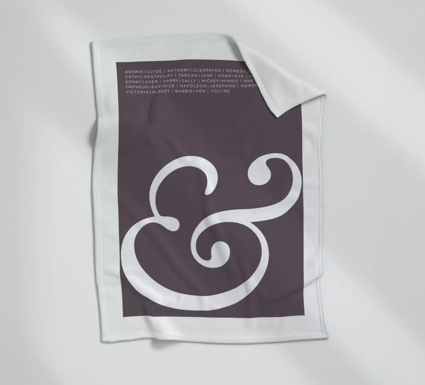 Ampersand Fleecedecke von Visual Philosophy