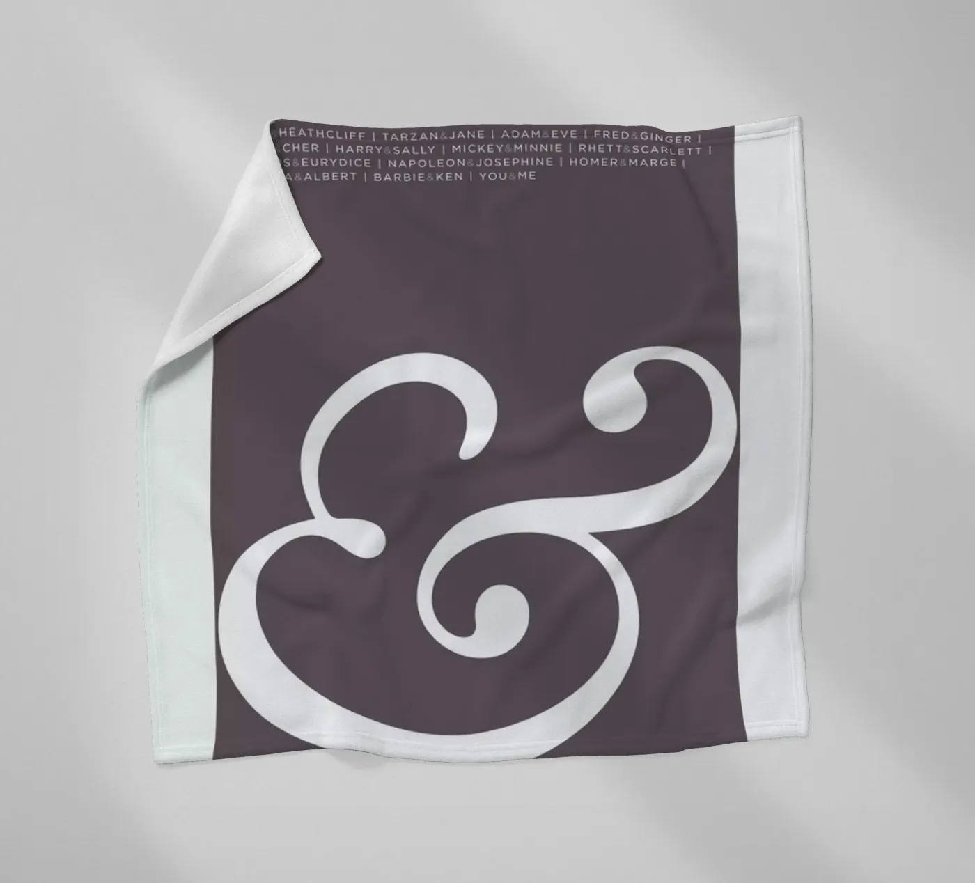 Ampersand Fleecedecke von Visual Philosophy