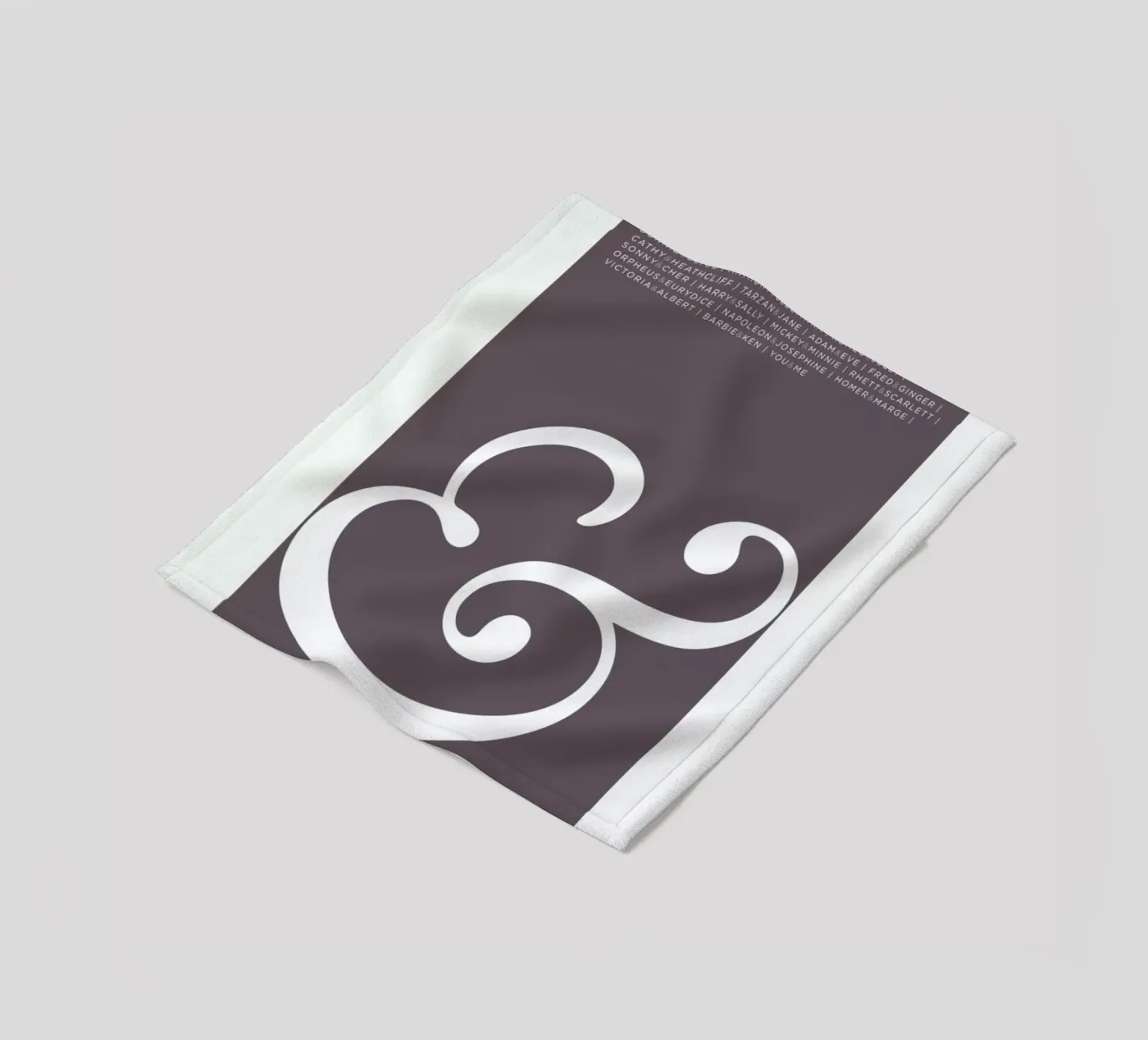Ampersand Fleecedecke von Visual Philosophy