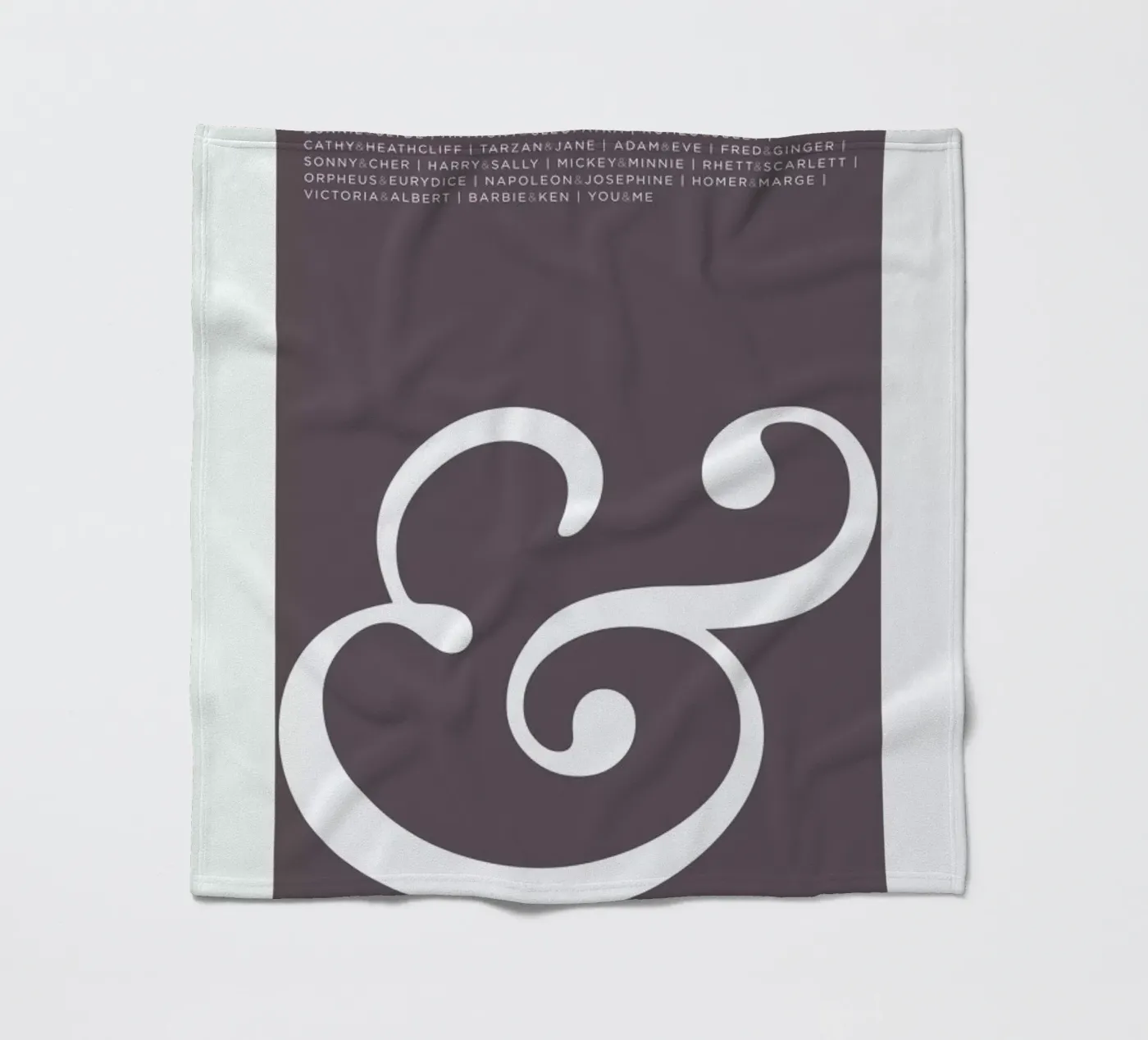 Ampersand Fleecedecke von Visual Philosophy