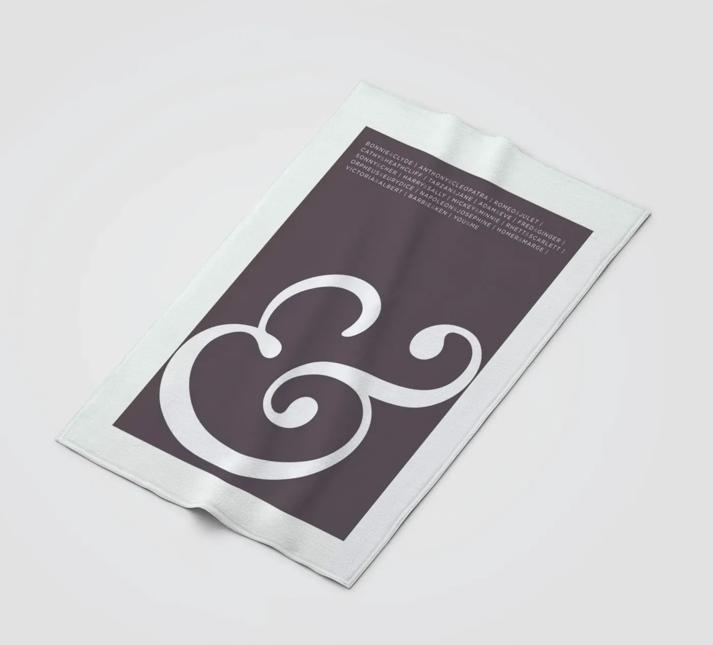 Ampersand Fleecedecke von Visual Philosophy