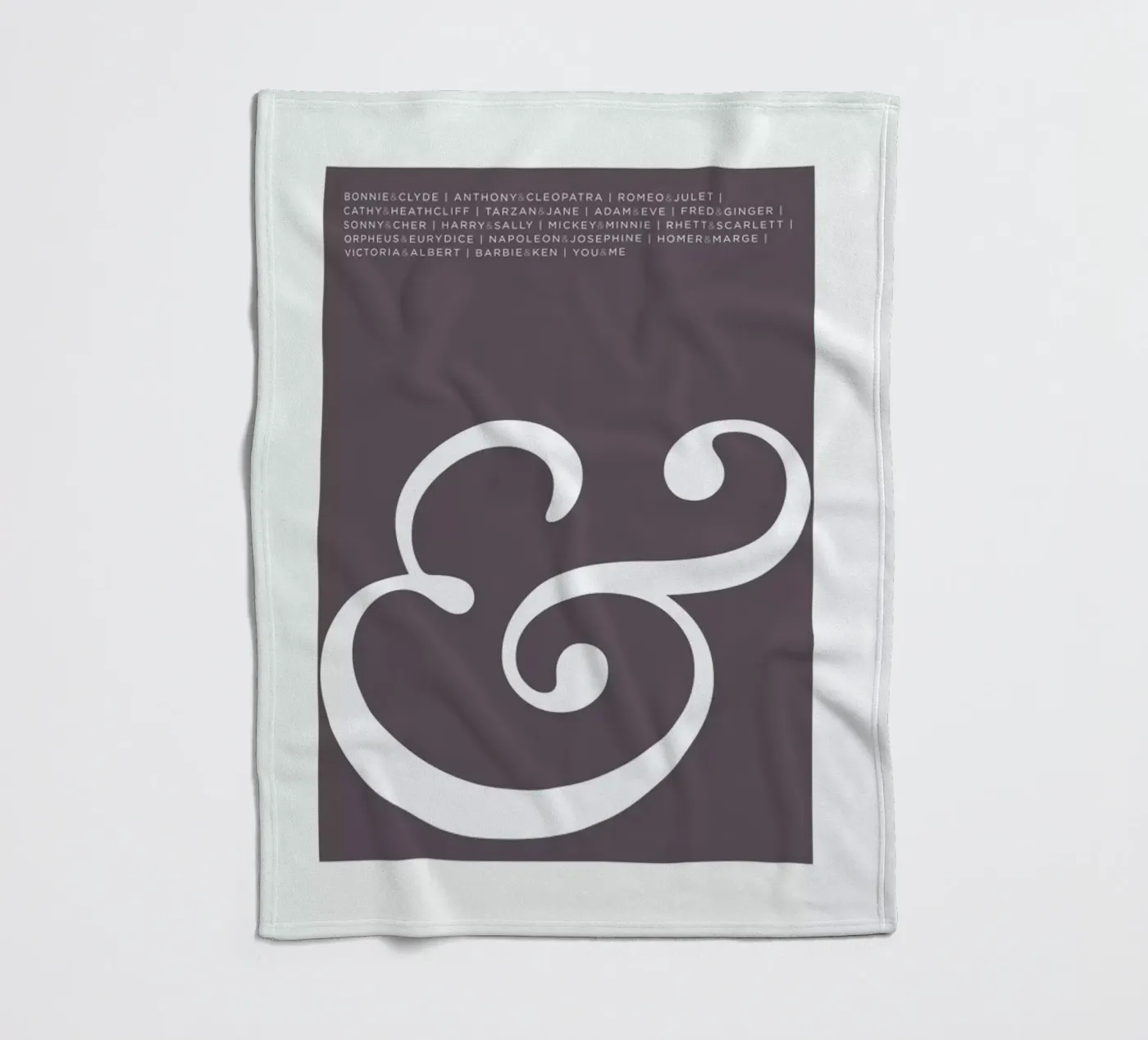 Ampersand Fleecedecke von Visual Philosophy