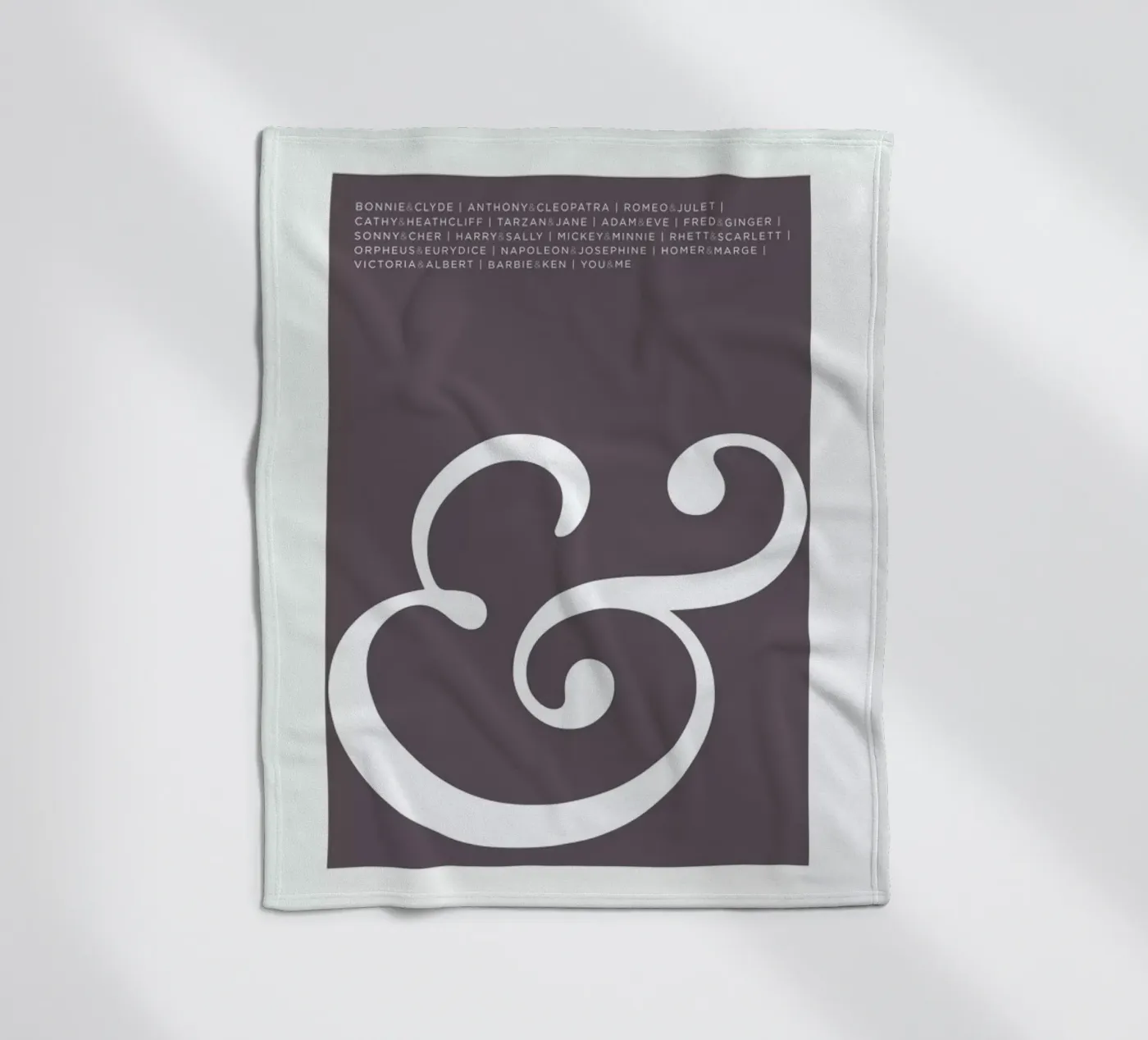Ampersand Fleecedecke von Visual Philosophy
