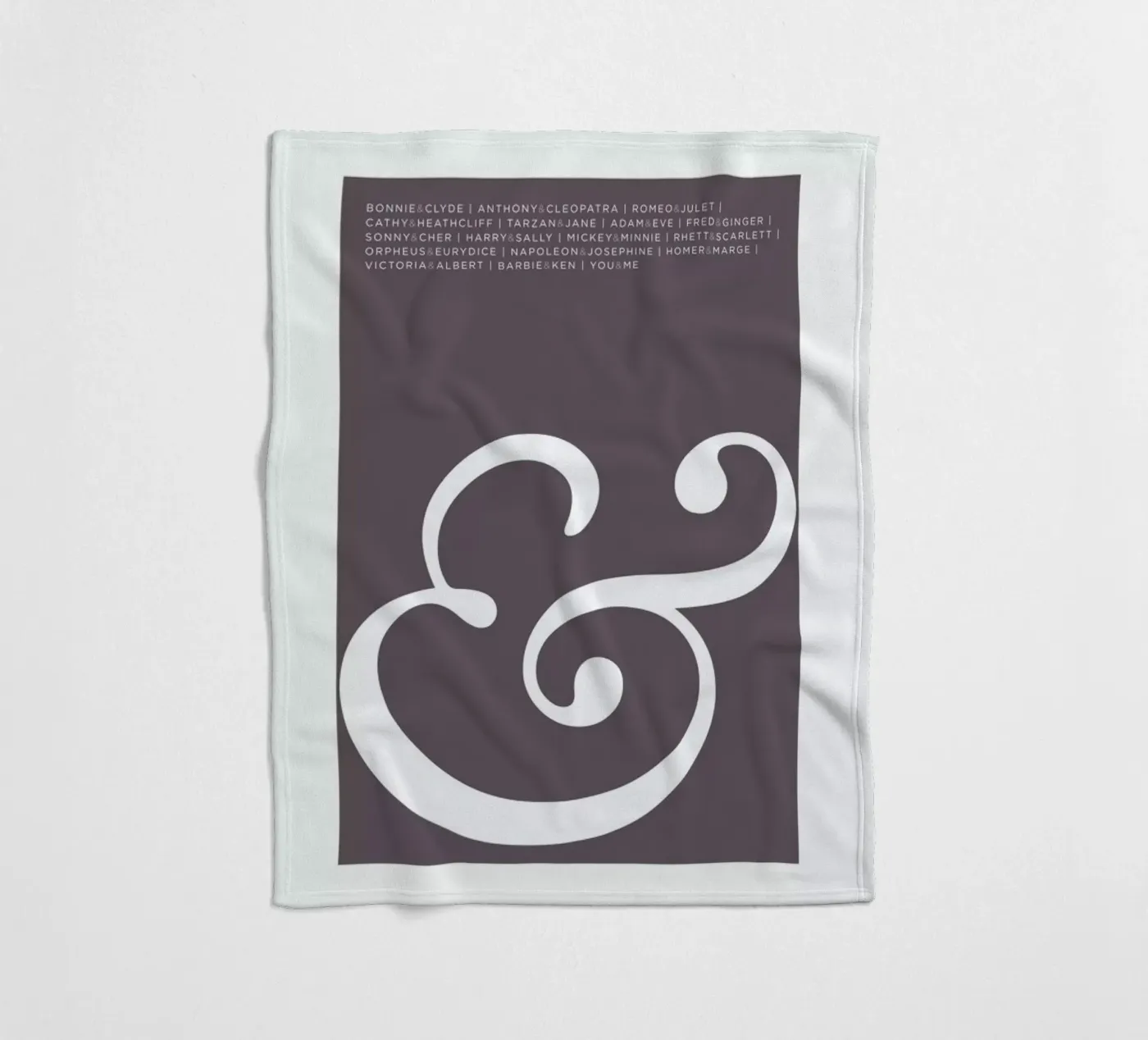 Ampersand Fleecedecke von Visual Philosophy