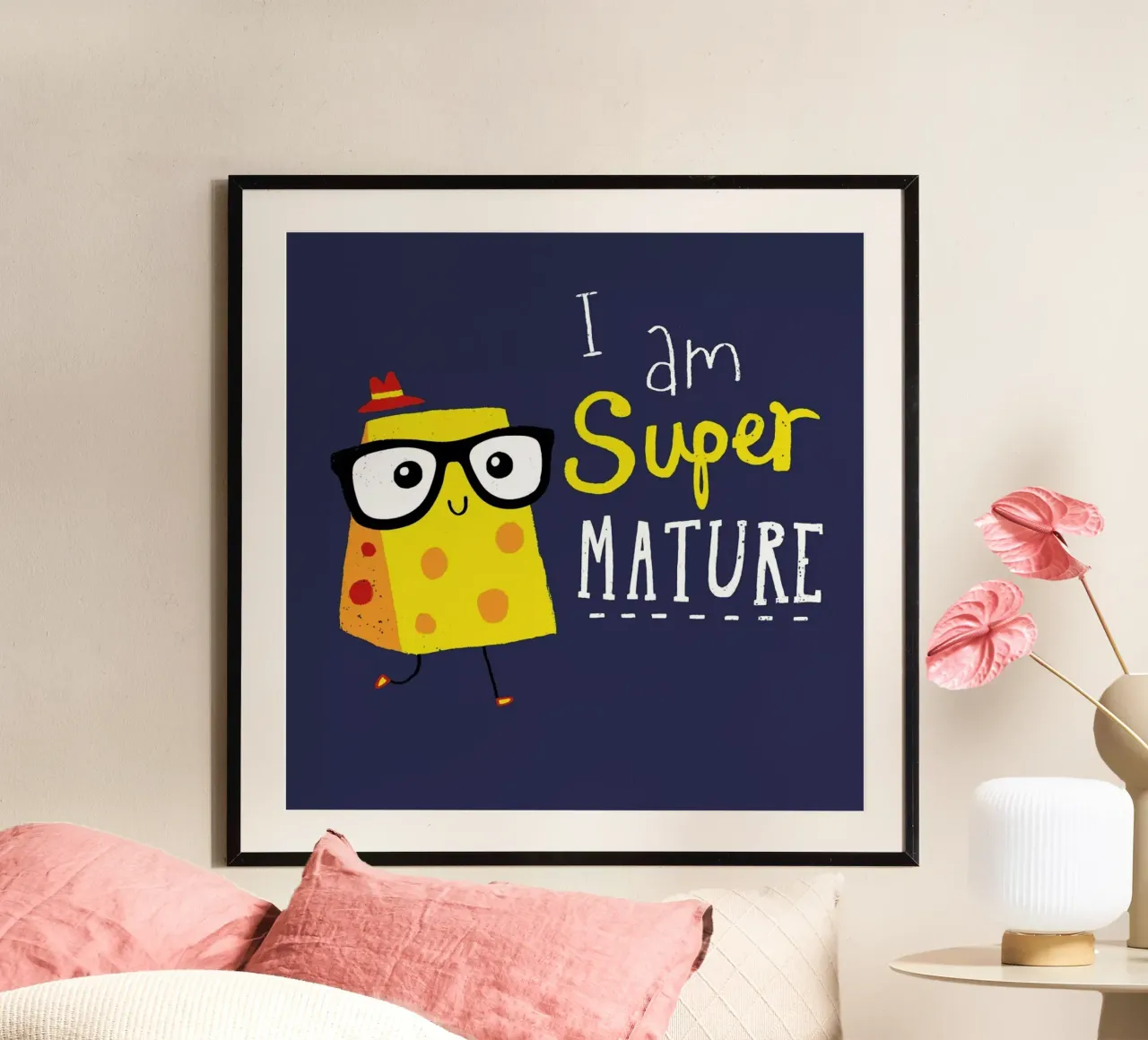 Super Mature poster with aluminum frame by DinoMike