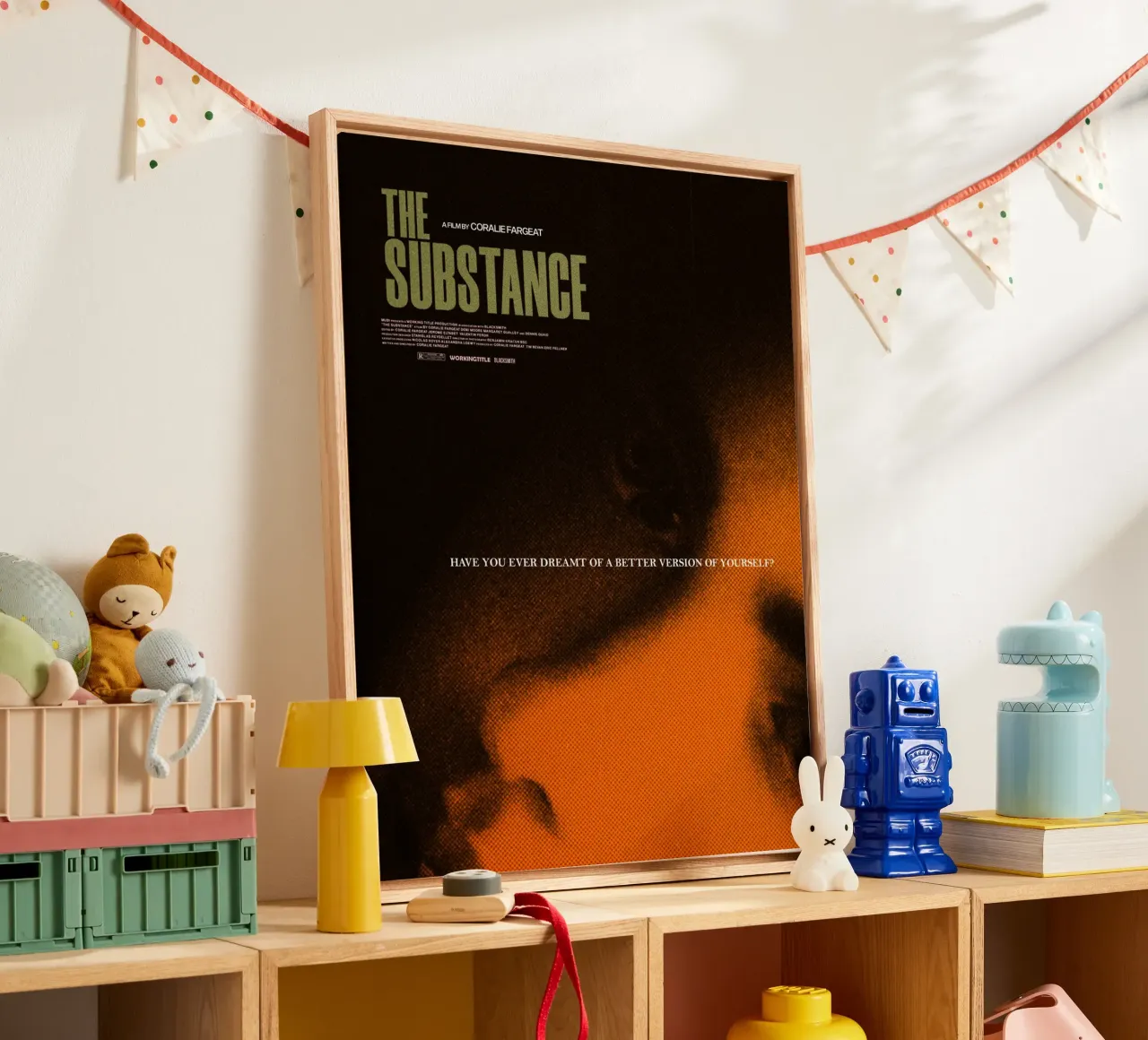 The Substance Movie tela con Cornice a cassetta da Attaboy Dsgn