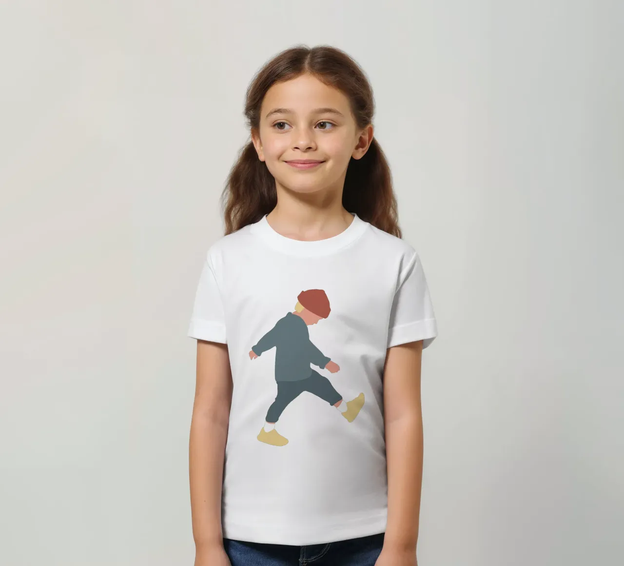 TAMO - silhouette de garçon illustrée de manière minimaliste t-shirt enfant de Tine Taler