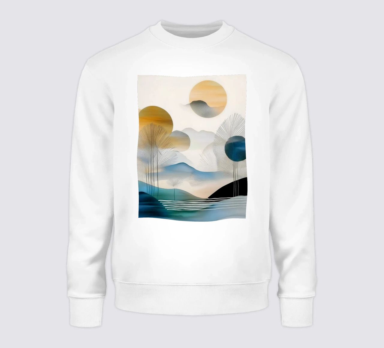 Landscape, abstract, art #5 felpa da Hightown Design
