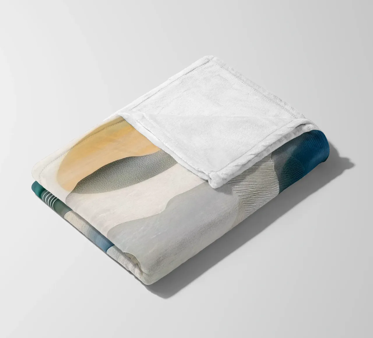Landscape, abstract, art #5 coperta in pile da Hightown Design
