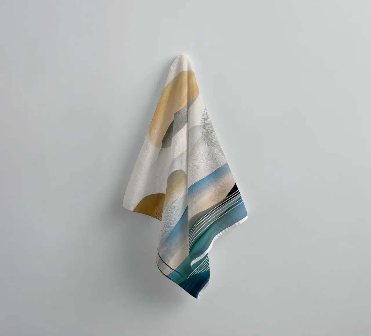 Landscape, abstract, art #5 asciugamano da bagno da Hightown Design