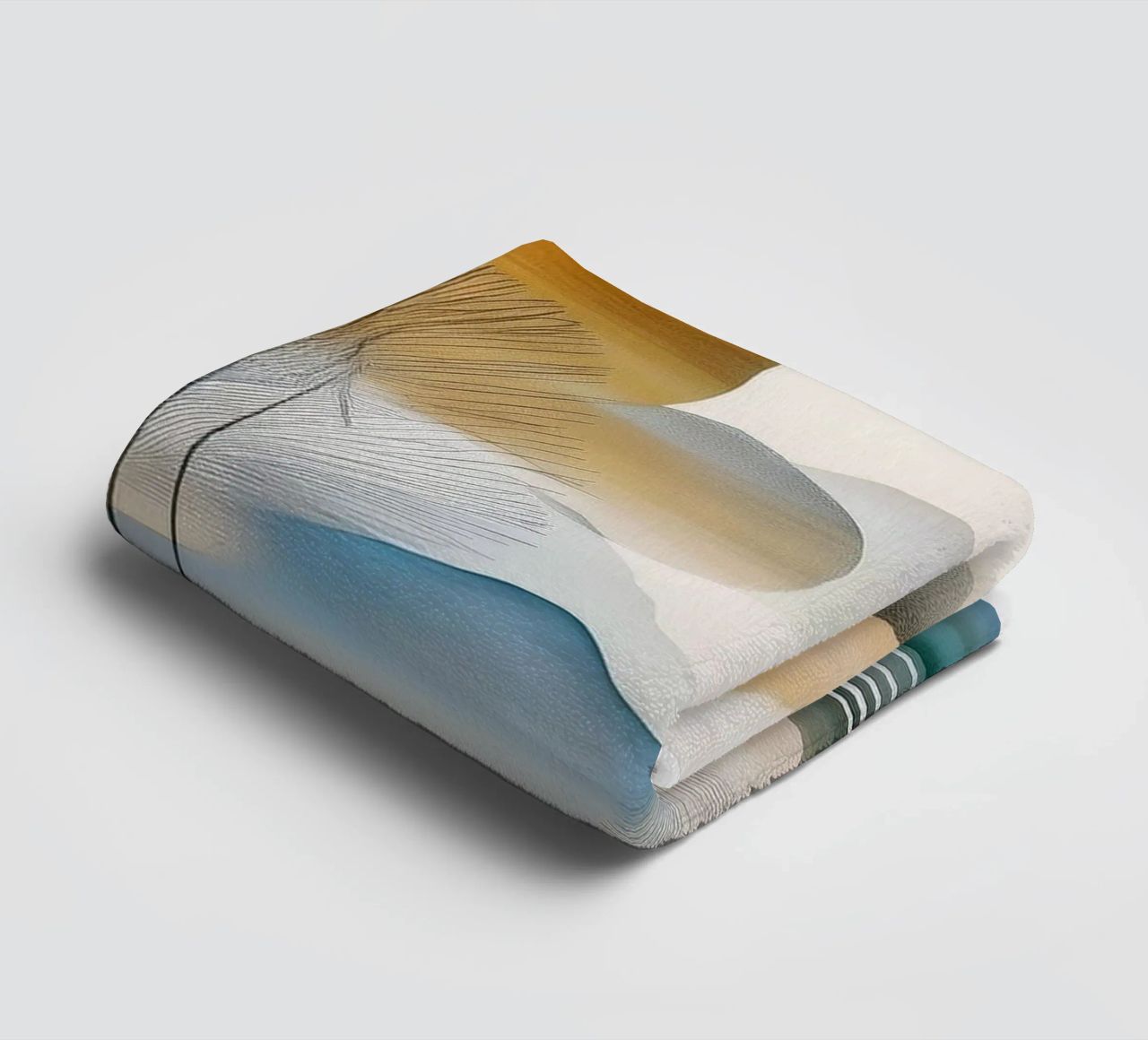 Landscape, abstract, art #5 towel by Hightown Design