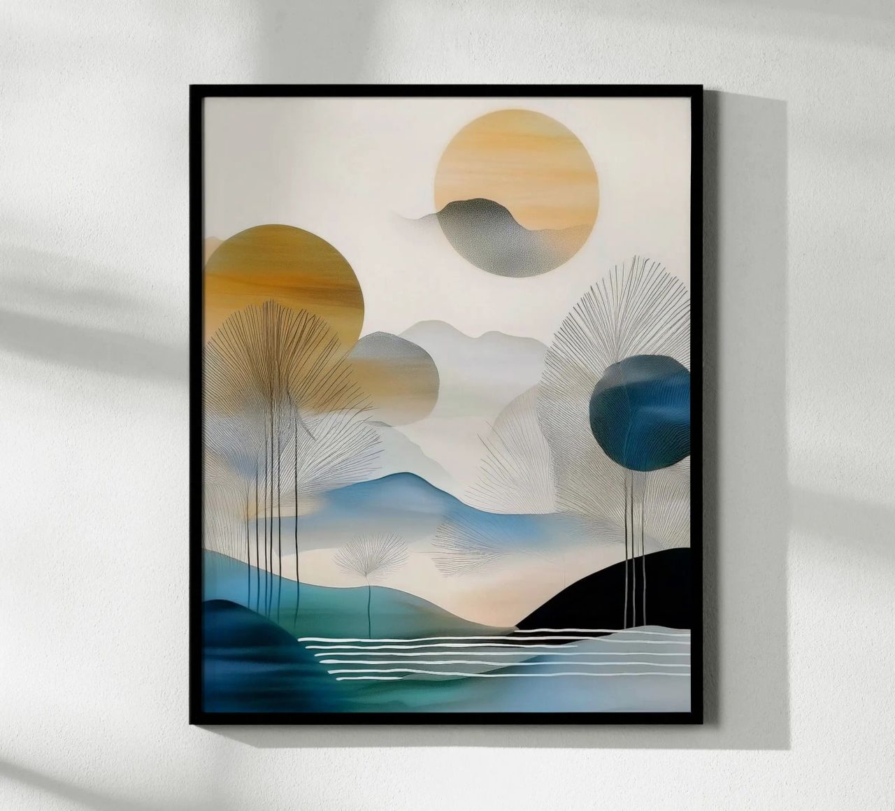 Landscape, abstract, art #5 poster by Hightown Design