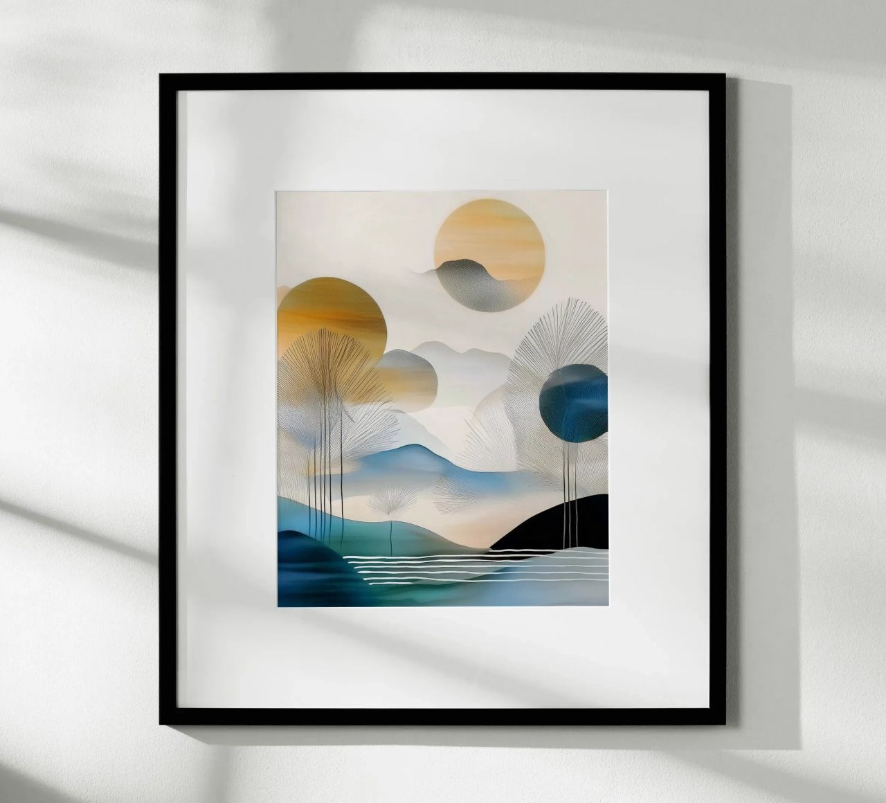 Landscape, abstract, art #5 poster by Hightown Design
