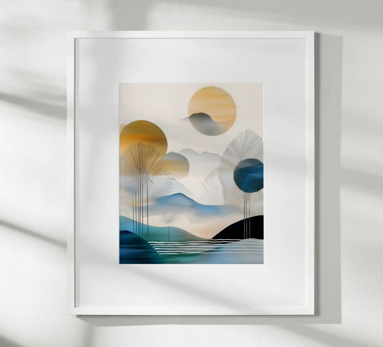 Landscape, abstract, art #5 poster by Hightown Design